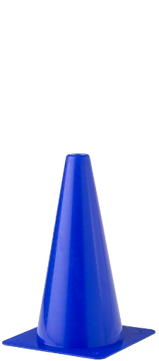 Obrázok z Plastový tréningový kužeľ 23 cm - Modrý 