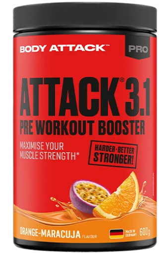 Obrázok z ATTACK 3.1 600G - ORANŽOVÁ-MARAKUJA BODY ATTACK
