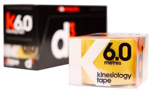 Obrázok z K6.0 Kinezio Páska Žltá 5cm x 6m - d3Tape