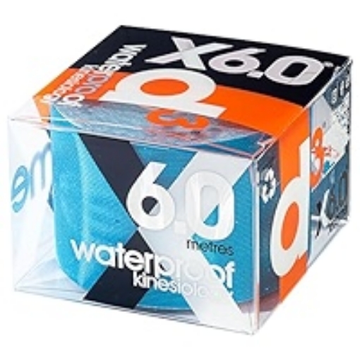 Obrázok z Kineziologický tejp d3Tape X6.0 Waterproof - Elektrická modrá, 5 cm x 6 m