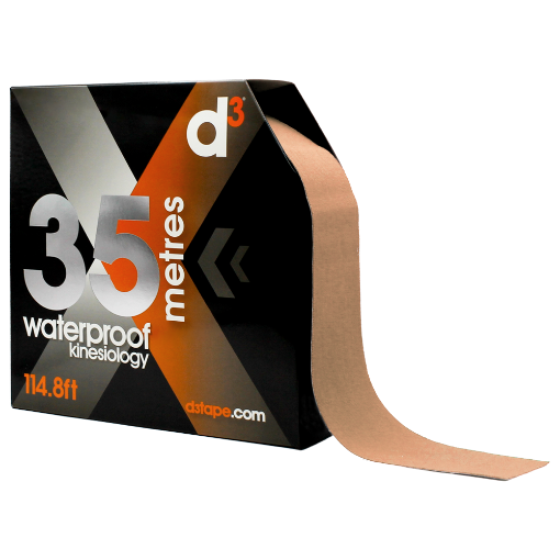 Obrázok z X35 Béžová kineziologická páska 5cm x 35m - d3Tape