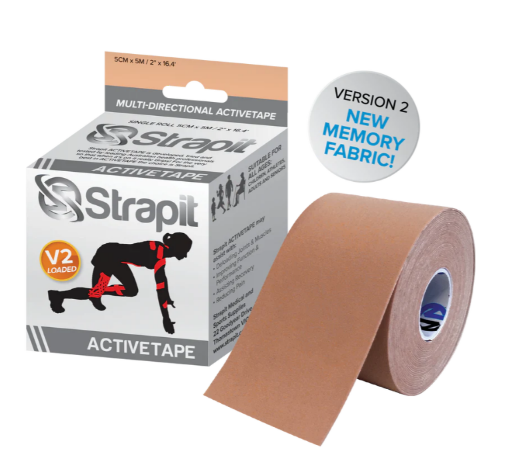 Obrázok z DYNAMIC ACTIVETAPE 5CM x 5M – BÉŽOVÁ PRUHOVANÁ