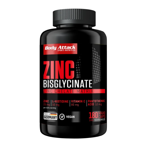 Obrázok z Zinc Bisglycinate  (180 Kapsúl) Body Attack