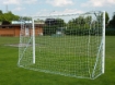 Obrázok z Poarta Futsal Aluminiu 3x2 m, independenta, cu colturi sudate si suporturi rabatabile pentru plasa