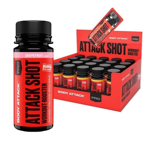 Obrázok z ATTACK SHOTS  20 x 60ml - Grapefruit