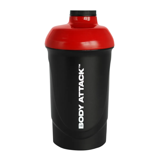 Obrázok z ŠEJKER ČRNA/RDEČA 600 ML BODY ATTACK