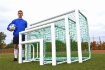 Obrázok z Mobilná skladacia hliníková futbalová bránka TS 1,80 x 1,20 m so sieťou