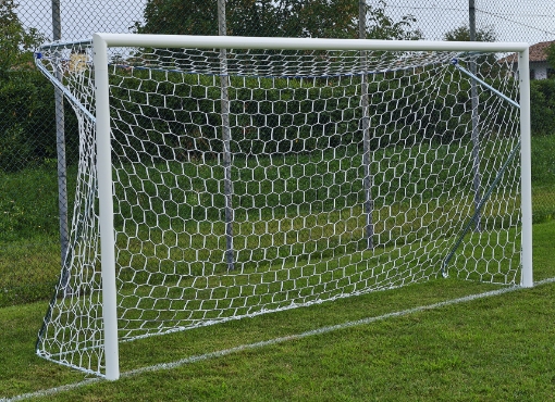 Obrázok z Prenosná hliníková futbalová bránka 4 × 2 m — Ø80 mm vrátane siete — VI 6028