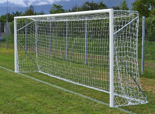 Obrázok z Prenosná hliníková futbalová bránka 6 × 2 m — Ø80 mm vrátane siete — VI 6033
