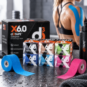 Obrázok pre kategóriu d3Tape X6.0 Waterproof – kineziologický tejp 5 cm x 6 m